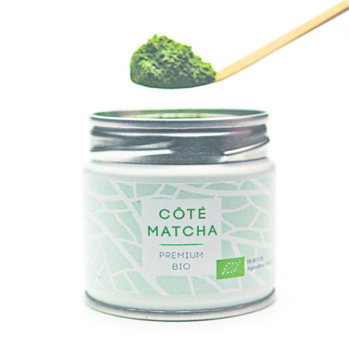 thé matcha bio couleur vert